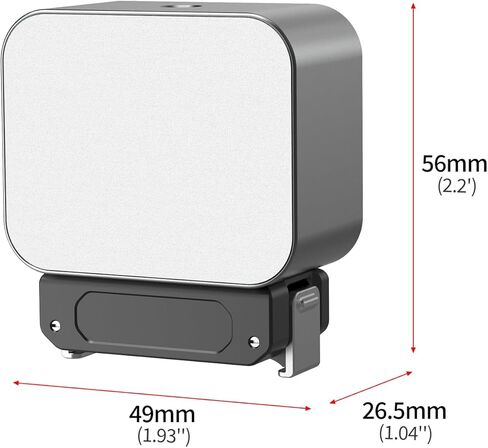 Video Lights, Camera Light with 5 Levels Adjustable Brightness, Selfie Lighting w 3 Color Options for Action Cameras, Live Streaming (Starry Gray,for Action 5) in Kuwait