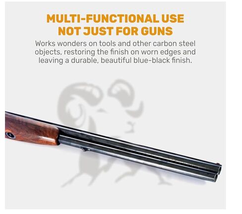 Brownels Oxpho-Blue Liquid Gun Blue، الإصدار الجديد من محلول الصبغ البارد بدرجة احترافية، 4 أونصة سائلة. / 100 مسحة (عبوة واحدة) (1/4 أونصة سائلة 100 مسحة) in Kuwait