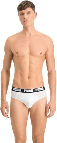 PUMA Men's 2-Pack Basic Briefs, Blue/Navy in Saudi Arabia