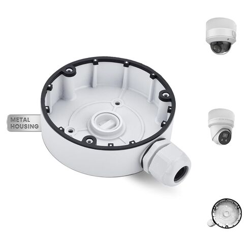 KU-DS-1280ZJ-DM8 صندوق توصيل كاميرا الأمان المعدنية، صناديق إخفاء كابل الألومنيوم، قاعدة تثبيت مقاومة للماء IP66 لكاميرات HIK Dome IP in Kuwait