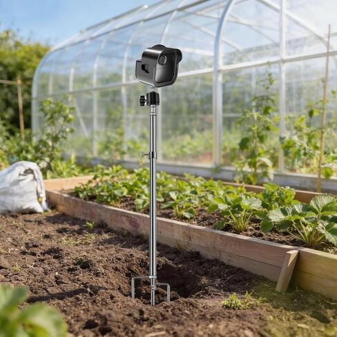 حامل مثبت على الأرض مقاوم للطقس لكاميرا Blink Outdoor 4 مع غطاء واقٍ، حامل مدبب من الفولاذ المقاوم للصدأ 304 شديد التحمل، حامل كاميرا خارجي قابل للتعديل 360 درجة للحديقة والحديقة والساحة in Kuwait