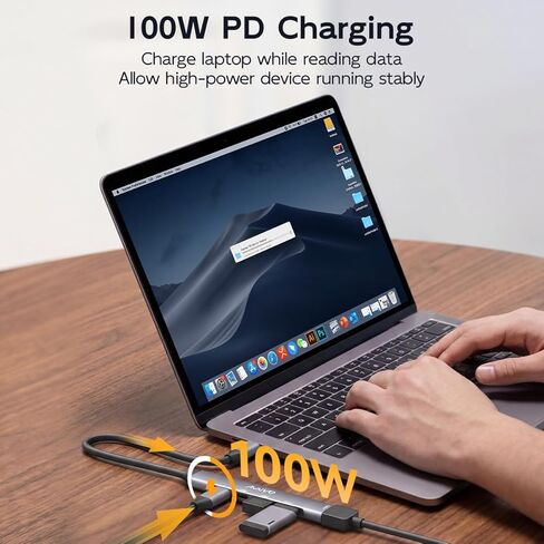 MAIWO 5-in-1 USB C Hub with 100W PD - Ultra Slim 1 in 5 Port USB 3.0 Hub Expander, 5Gbps Data & Fast Charging Splitter Adapter for MacBook, Laptop, PC, Mobile HDD, SSD, Xbox & More in Kuwait