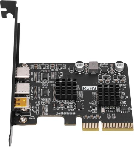 بطاقة Jectse Type C PCIE، بطاقة توسيع USB 3.0 10G مع DisplayPort Video 4K 60 هرتز، للكمبيوتر المكتبي in Kuwait