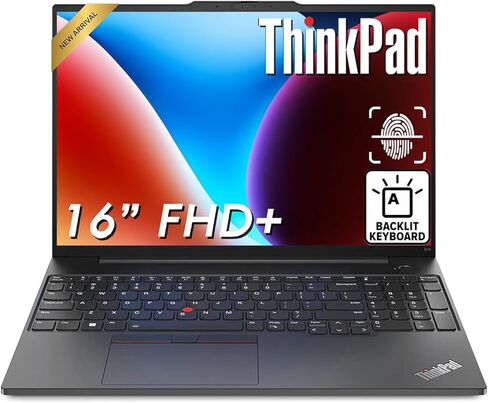ThinkPad E16 • 16" WUXGA Business Laptop Computer • Intel 10-Core i5-1335U (Beat i7-1255U) • 16GB RAM • 512GB SSD • Fingerprint Reader • Backlit Keyboard • Thunderbolt 4 • WiFi 6 • Windows 11 Pro in Kuwait