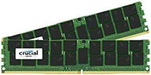 Crucial Technology 32GB (2x 16GB) 288-Pin RDIMM DDR4 (PC4-19200) Server Memory Module Kit, CL=17, Registered, 2400 MT/S Speed, ECC, 1.2V, Dual Rank, x4 Based, 2048Meg x 72 in Kuwait