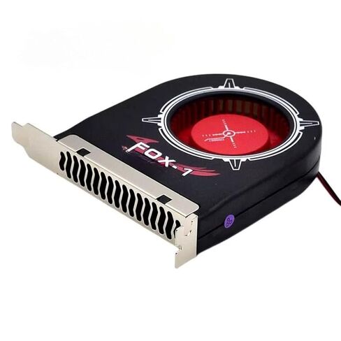FOX-1/FOX-2 System Blower DC12V 2pin for Computer Chassis Cooling Fan PCI Slot Bit Fan Cooler Long Life Bearing Design High Air Flow (Fox-1) in Kuwait