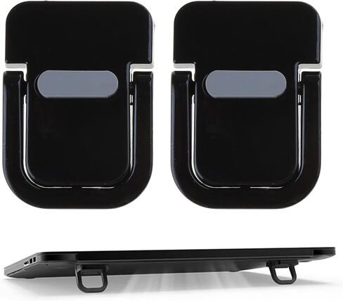 2 قطعة أجهزة الكمبيوتر المحمولة غير مرئية حامل أجهزة الكمبيوتر المحمولة المحمولة القابلة للطي حامل تبريد أجهزة الكمبيوتر المحمولة حامل بيئة العمل خفيفة الوزن قوس جبل in Kuwait
