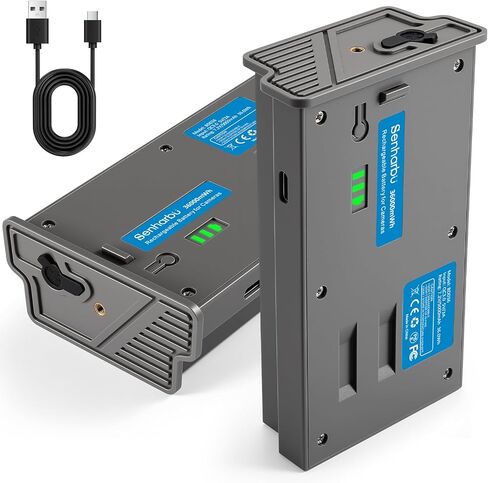 عبوتان للكشف عن بطارية ليثيوم أيون قابلة لإعادة الشحن متوافقة مع كاميرا كشف الصيد X Gen 3.0 2.0، X Pro، Pro 3.0، X Ultra 3.0، SK، XB، X، عداد بطارية LED للشحن بالطاقة الشمسية in Kuwait