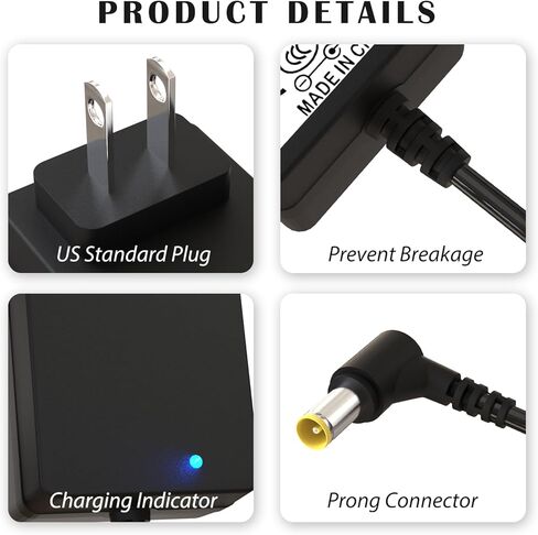 28.8V 0.8A Charger for Shark Vertex Ultra Lightweight Cordless Stick Vacuum IZ462H, IZ662H, IZ682H, IZ440H, IZ441HBRN, IZ482H, IZ483H – Replacement Power Adapter Cord for Shark DK33-288080H-U in Kuwait