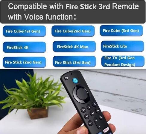 جهاز التحكم عن بعد Amazon Fire Stick مناسب لجهاز Fire Stick الجيل الثاني، الجيل الثالث، Lite، 4K، 4K MAX Fire Cube (الجيل الأول، الجيل الثاني، الجيل الثالث)، Fire (تصميم قلادة الجيل الثالث) 3nd 561 in Kuwait