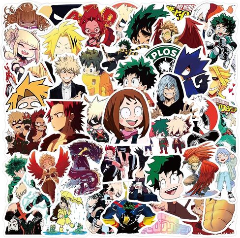 50pcs Attack on Titan Stickers for Teen Water Bottle, Cool Anime Cartoon Waterproof Vinyl Decal for Adult Kids Phone Computer Notebook Laptop Travel Case Guitar Skateboard Scrapbook in Kuwait