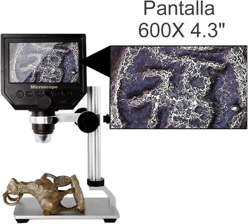 Digital Microscope Aluminum Alloy Stand 4.3 Inches HD LCD Video Soldering Phone Repair Wide Range of Uses，Microscope A in Saudi Arabia