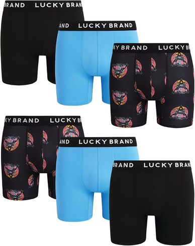 ملابس داخلية رجالية من Lucky Brand - سراويل داخلية كاجوال قابلة للتمدد فائقة النعومة (عبوة من 6 قطع) in Kuwait