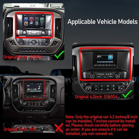 Car Radio for Chevrolet Silverado GMC Sierra 2014-2018 Stereo Replacement Head Unit 15.6 Inch 2K IPS Touch Screen Tesla Style Carplay Android Auto GPS Navigation Multimedia OEM 4 Inch 8 Inch (6+64GB) in Saudi Arabia