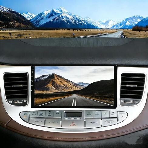 4G+64G Car Radio Stereo for Hyundai Genesis 2009-2014 with Wireless CarPlay/Android Auto, 9 Inch IPS Touch Screen Android 15 GPS Head Unit WiFi Bluetooth SWC DSP Audio AHD Rear Camera MIC in Kuwait
