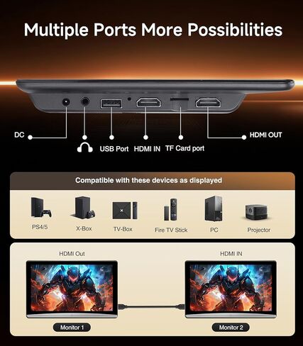 10.8" Android 13 Car TV Headrest Monitor - 5G WiFi Touch Screen Tablet, Supports Phone Mirroring, HDMI in/Out, Bluetooth, USB/SD, Backseat Video Player in Kuwait