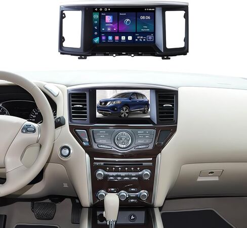 9" Android 14 Car Stereo Upgrade Radio Compatible with Nissan Pathfinder 2012-2020 Wireless CarPlay Android Auto Head Unit GPS Navigation Bluetooth WiFi FM in Kuwait