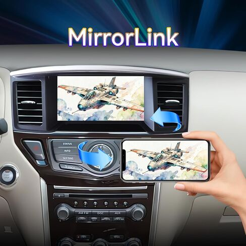 9" Android 14 Car Stereo Upgrade Radio Compatible with Nissan Pathfinder 2012-2020 Wireless CarPlay Android Auto Head Unit GPS Navigation Bluetooth WiFi FM in Kuwait