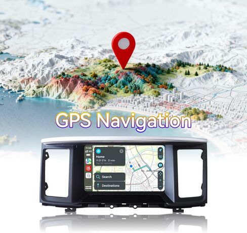 9" Android 14 Car Stereo Upgrade Radio Compatible with Nissan Pathfinder 2012-2020 Wireless CarPlay Android Auto Head Unit GPS Navigation Bluetooth WiFi FM in Kuwait