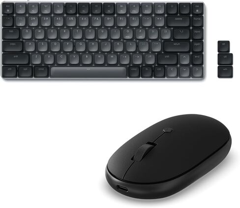 Satechi SM1 75% Mechanical Keyboard & OntheGo Wireless Bluetooth Mouse, Rechargeable Battery in Kuwait
