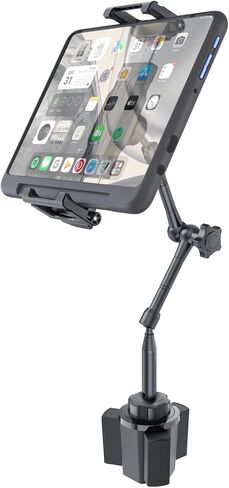 حامل كمبيوتر لوحي على شكل كأس السيارة، [مشبك كبير عميق 1.18 بوصة] حامل iPad معدني مع حامل تابلت ثلاثي المفاصل قابل للتعديل مقاس 13 بوصة للشاحنة، وSUV، وعربة الجولف، وتناسب iPad Pro 13، وGalaxy Tab، وiPhone، وأجهزة 6.1-15.6 بوصة in Kuwait