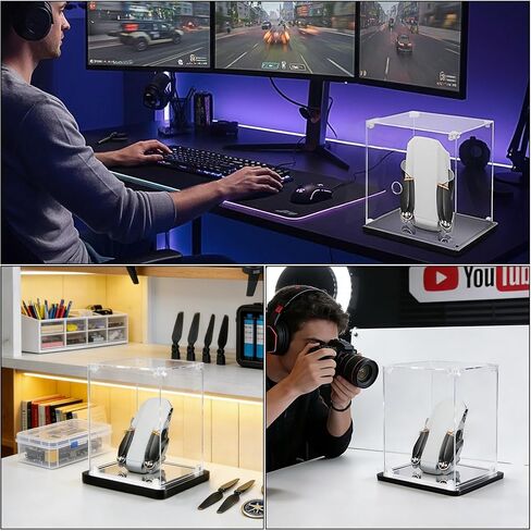 Drone Carrying Cover Compatible with DJI Mini 4k/4 Pro/3 Pro/3/2 - Hard Shell Storage Box with Viewing Door & Airplane Dust Proof Protection in Kuwait