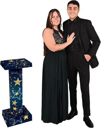 دعامات عمود قصيرة ثلاثية الأبعاد من Starry Night - 33.75 بوصة - مجموعة من قطعتين in Kuwait
