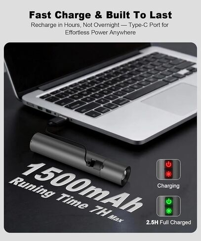 Small Powerful Flashlights,LED Pocket EDC Flashlight Rechargeable with Magnetic Base&Hanging Loop,1500 High Lumens,Dual Switch,COB Red Light,7 Modes,USB C Flash Light for Home Emergency Car Camping2PC in Kuwait