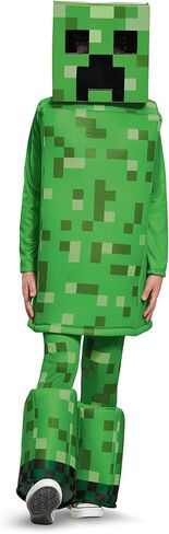 Creeper Prestige Minecraft Costume, Green, Medium (7-8) in Saudi Arabia