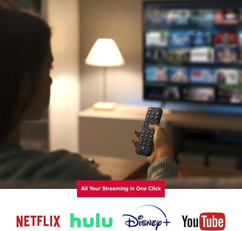 جهاز تحكم عن بعد للبث العالمي RCA، قابل لإعادة الشحن عبر USB-C، 3 أجهزة متوافقة مع Samsung وLG وSony وVizio TVs وRoku وFire TV وApple TV وChromecast وSoundbar in Kuwait