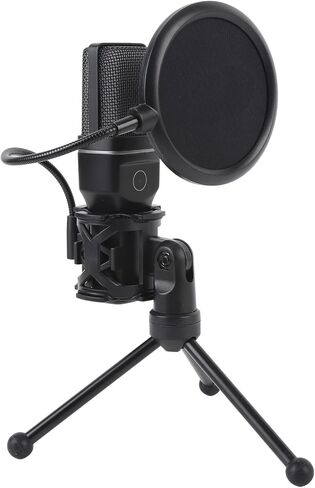 EBTOOLS 2.4G Wireless USB Microphone, RGB Condenser Mic with Noise Cancellation and Heart Shaped Pickup, for PC Smartphone Gaming Streaming Podcasting Video Conferencing in Saudi Arabia