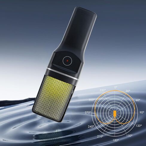 EBTOOLS 2.4G Wireless USB Microphone, RGB Condenser Mic with Noise Cancellation and Heart Shaped Pickup, for PC Smartphone Gaming Streaming Podcasting Video Conferencing in Saudi Arabia