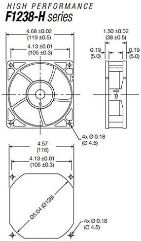 Mechatronics 12V Fans with Locked Rotor Alarm Signal (120x38mm, Ultra High Speed) in Saudi Arabia