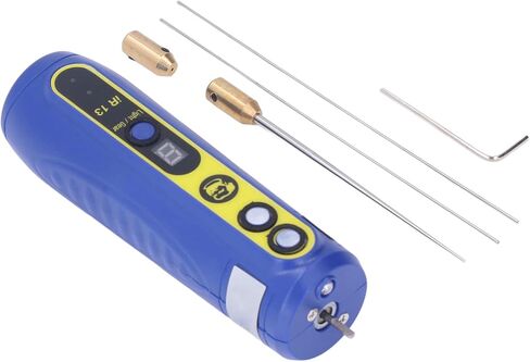 Generic Electric Glue Removal Tool, 4 Levels Adjustable Speed LCD Screen Dry Glue Clean Machine with CW CCW Motor and Green Dust Display Light, for Mobile Phone Degumming Cutting Polishing in Kuwait