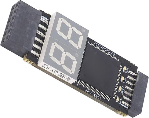 أداة تصحيح أخطاء الكمبيوتر الاحترافية لبطاقة تشخيص اللوحة الأم TL631 مع واجهة PCIE LPC لإصلاح اللوحة الأم لسطح المكتب والكمبيوتر المحمول، تتضمن المجموعة السوداء كابلات محول in Kuwait