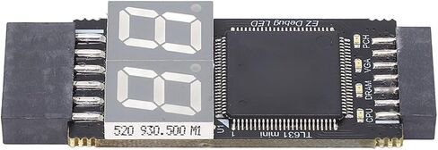 أداة تصحيح أخطاء الكمبيوتر الاحترافية لبطاقة تشخيص اللوحة الأم TL631 مع واجهة PCIE LPC لإصلاح اللوحة الأم لسطح المكتب والكمبيوتر المحمول، تتضمن المجموعة السوداء كابلات محول in Kuwait
