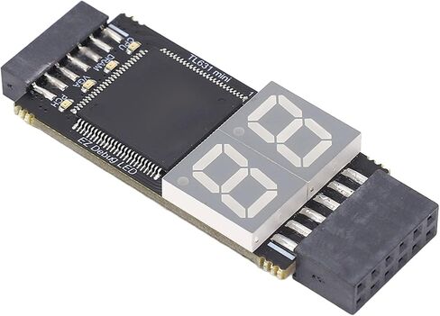 أداة تصحيح أخطاء الكمبيوتر الاحترافية لبطاقة تشخيص اللوحة الأم TL631 مع واجهة PCIE LPC لإصلاح اللوحة الأم لسطح المكتب والكمبيوتر المحمول، تتضمن المجموعة السوداء كابلات محول in Kuwait