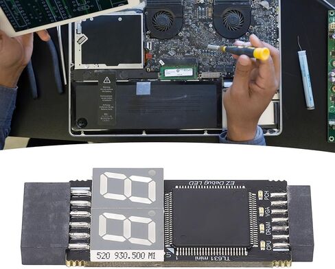 أداة تصحيح أخطاء الكمبيوتر الاحترافية لبطاقة تشخيص اللوحة الأم TL631 مع واجهة PCIE LPC لإصلاح اللوحة الأم لسطح المكتب والكمبيوتر المحمول، تتضمن المجموعة السوداء كابلات محول in Kuwait