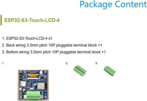 4inch Capacitive Touch Display Development Board Base on ESP32-S3 with Display 480×480 5-Point Touch, 32-Bit LX7 Dual-Core Processor, Supports Wi-Fi & BLE 5 @XYGStudy (ESP32-S3-Touch-LCD-4) in Kuwait