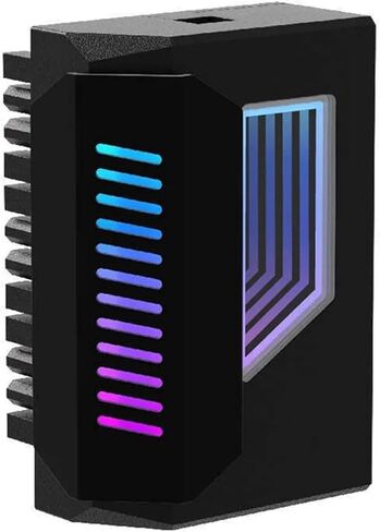 محول ATX 24Pin 180 درجة ARGB، مزامنة 5 فولت، ملحق كمبيوتر أسود DIY لتوصيل طاقة اللوحة الأم للكمبيوتر المكتبي in Kuwait