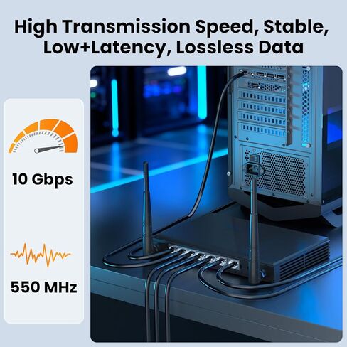 كابل إيثرنت CAT6 بطول 33 قدمًا، سلك تصحيح شبكة الإنترنت UTP النحاسي العاري، سلك Cat 6 عالي السرعة للألعاب وأجهزة الكمبيوتر وأجهزة التوجيه - أسود in Kuwait