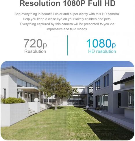 1Pack WiFi 1080P HD Night Vision Camera for Remote Surveillance Indoor Security Camera for Baby Monitor Dog Camera W/2-Way Audio Siren Motion Detection Cloud & TF Card Storage White in Kuwait