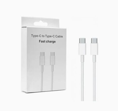 كابل لايتنينج ممتاز إلى USB-C PD متوافق مع آيفون، 3 قدم، أبيض in Kuwait