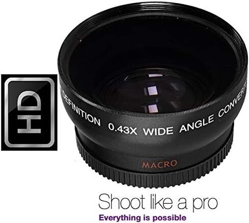 مجموعة عدسات PRO HD بزاوية واسعة وعدسة مقربة لكاميرا Nikon D5000 D3000 (متوافقة مع 52 مم) in Kuwait
