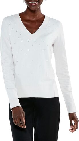 NIC+ZOE Women's Relaxed Glam Sweater in Saudi Arabia