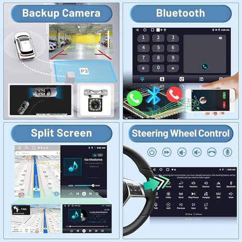 2+64G Radio for Chrysler 300 2005 2006 2007 2008 2009 2010, 9 inch Android Touch Screen Chrysler 300 Car Stereo, Carplay/Android Auto/Bluetooth/EQ Audio/SWC in Kuwait