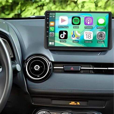 راديو ستيريو للسيارة Android 13 متوافق مع Mazda 2 Demio 2014-2023، راديو ستيريو للسيارة 9 بوصة لـ Scion iA 2016 Yaris iA 2017-2018 w/مع Carplay Android Auto Backup Camera Mic 2+32GB in Kuwait