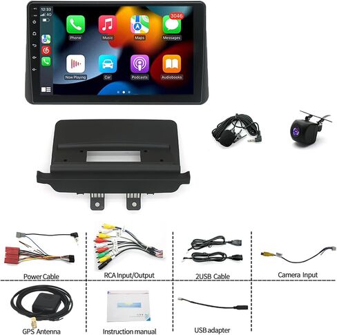 راديو ستيريو للسيارة Android 13 متوافق مع Mazda 2 Demio 2014-2023، راديو ستيريو للسيارة 9 بوصة لـ Scion iA 2016 Yaris iA 2017-2018 w/مع Carplay Android Auto Backup Camera Mic 2+32GB in Kuwait