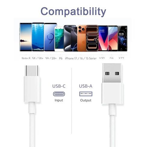 شاحن كاميرا USB من النوع C بطول 10 أقدام لـ Eufy Security SoloCam S220/S340/S4/E30/E42 S300 C210 C220، eufyCam 3 3C S330/S3 Pro، كاميرا داخلية آمنة S350/E30 شاحن كاميرا وكابل طاقة in Kuwait