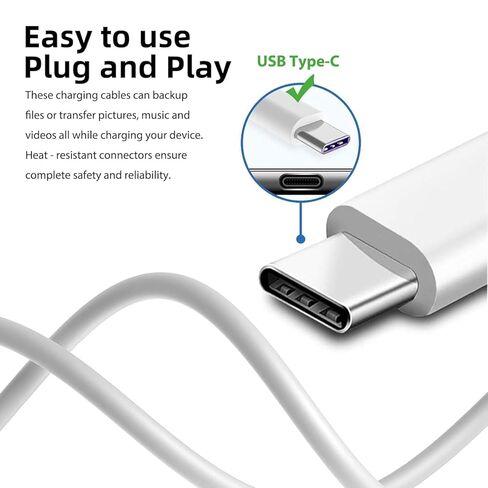 شاحن كاميرا USB من النوع C بطول 10 أقدام لـ Eufy Security SoloCam S220/S340/S4/E30/E42 S300 C210 C220، eufyCam 3 3C S330/S3 Pro، كاميرا داخلية آمنة S350/E30 شاحن كاميرا وكابل طاقة in Kuwait